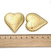 304 Stainless Steel Heart with Face Multi-Strand Links STAS-Z142-15G-3