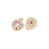 Brass Micro Pave Cubic Zirconia Pendants KK-K407-32G-05-2
