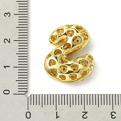 Rack Plating Brass Cubic Zirconia Pendants KK-S378-02G-S-1