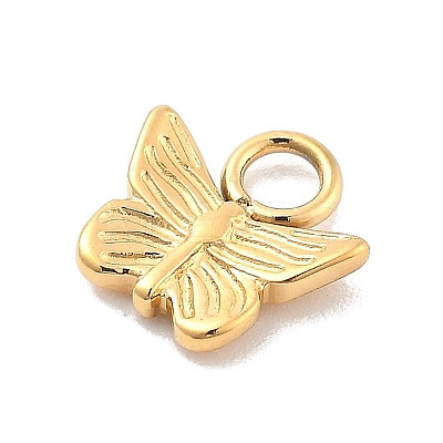 Ion Plating(IP) 304 Stainless Steel Charms STAS-P379-37B-G-1