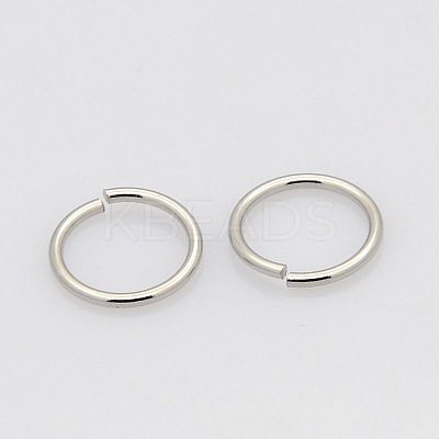 Tarnish Resistant 304 Stainless Steel Saw Cut Open Jump Rings STAS-N015-04-14x1.2mm-1