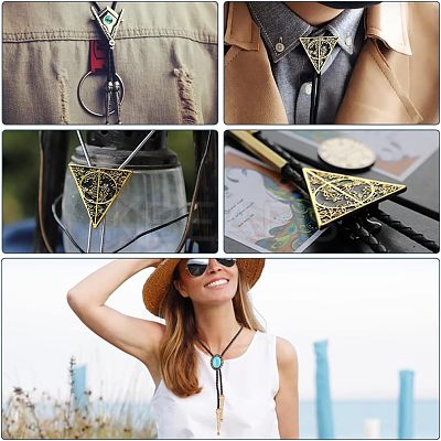 3Pcs Iron Bolo Tie Slide Clasps FIND-ANB0003-18LG-1