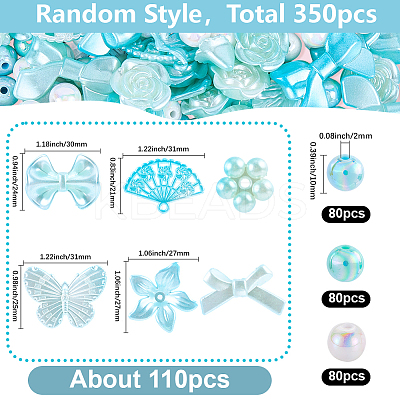 110Pcs DIY Gradient Color Style Jewelry Making Finding Kits KY-SP0001-67B-1