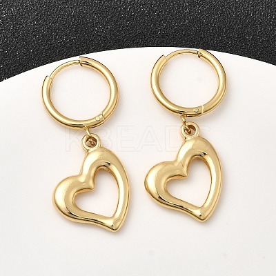 304 Stainless Steel Hoop Earrings EJEW-P329-02B-G-1