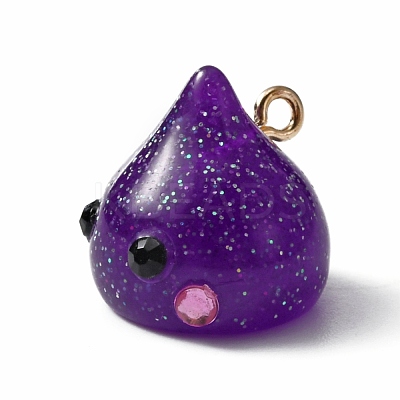 Resin Pendants RESI-WH0026-20A-1