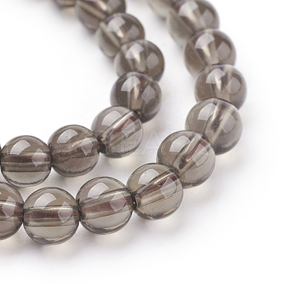Smoky Quartz Beads Strands X-G-C076-4mm-4-1
