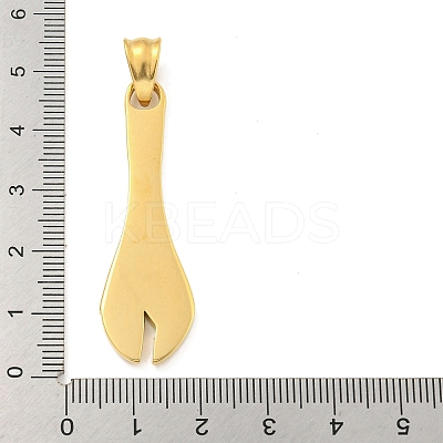 Ion Plating(IP) 304 Stainless Steel Pendants STAS-C102-08G-1