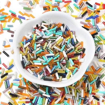 Glass Round Bugle Beads SEED-XCP0001-46-1