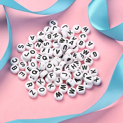 1200Pcs 27 Style White Acrylic Beads FIND-YW0001-15-1