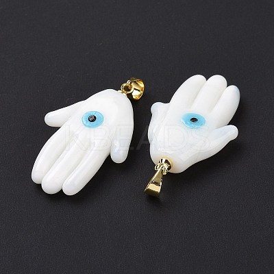 Handmade Lampwork Pendants LAMP-P057-02G-06-1