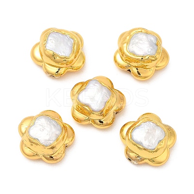 Baroque Style Natural Keshi Pearl Flower Beads KK-M251-18G-1