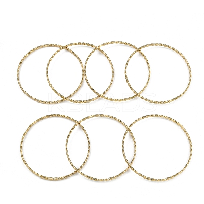 7Pcs Vacuum Plating PVD Vacuum Plating 201 Stainless Steel Bangles Sets BJEW-F476-06G-01-1