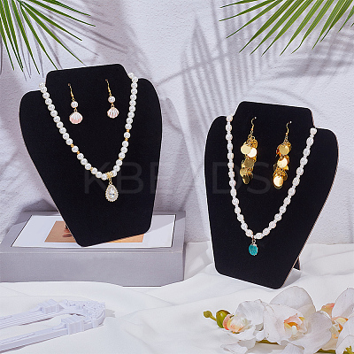 2Pcs Desktop Paper Necklace Display Stands NDIS-SC0001-03A-1