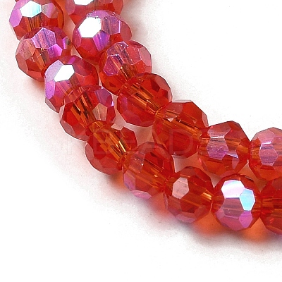Electroplate Transparent Glass Beads Strands EGLA-A035-T3mm-L01-1