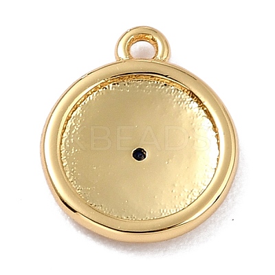 Brass Micro Pave Cubic Zirconia Charms ZIRC-I054-13G-05-1