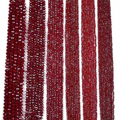 Electroplate Glass Beads Strands EGLA-A044-P1mm-A02-1