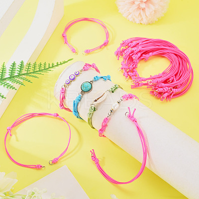 20Pcs Waxed Polyester Cord Bracelet Making AJEW-TAC00097-1