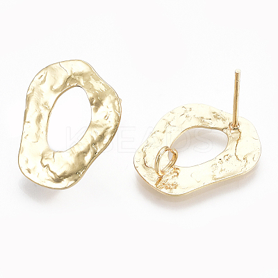 Brass Stud Earring Findings KK-S348-106-1