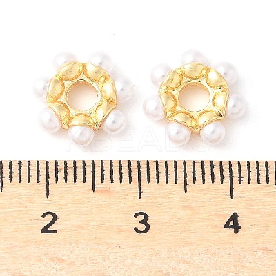 Rack Plating Flower Brass Beads KK-H449-70G-01-RS-1