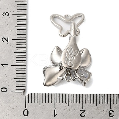 Brass Micro Pave Clear Cubic Zirconia Fold Over Clasps KK-S382-16P-1