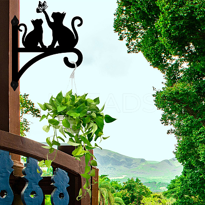 Iron Hanging Plant Hanger Bracket HJEW-WH0095-022-1