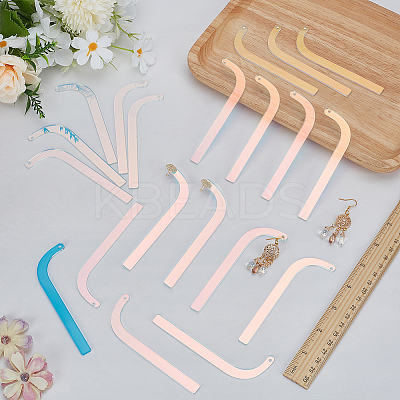 20Pcs Acrylic Earring Try-On Stick ODIS-FG0001-88B-1