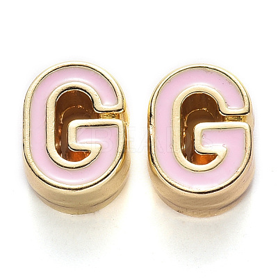 Rack Plating Alloy Enamel Beads LS-X-ENAM-S122-033G-NR-1