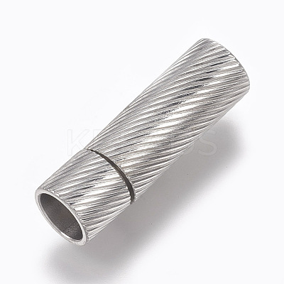 Tarnish Resistant 304 Stainless Steel Bayonet Clasps STAS-O114-042A-P-1