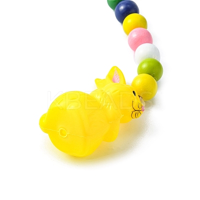 Easter Theme Plastic Rabbit Pendant Decorations HJEW-TAC0013-11C-1
