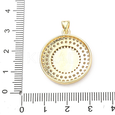 Brass Micro Pave Cubic Zirconia Pendants KK-H539-17A-1