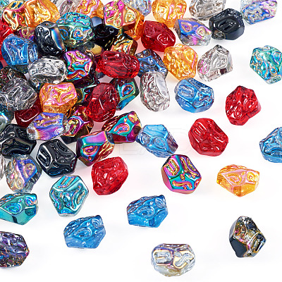 Electroplate Glass Beads Strands EGLA-TA0001-91A-1