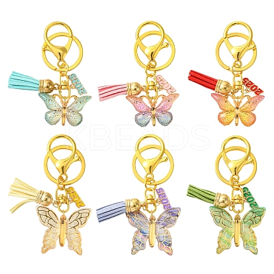 Acrylic & Alloy Enamel Keychain KEYC-FS00026-06-1