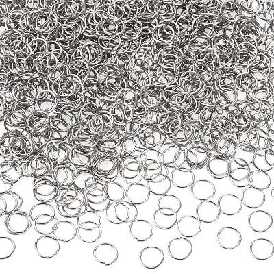 304 Stainless Steel Open Jump Rings STAS-TA0002-99B-1
