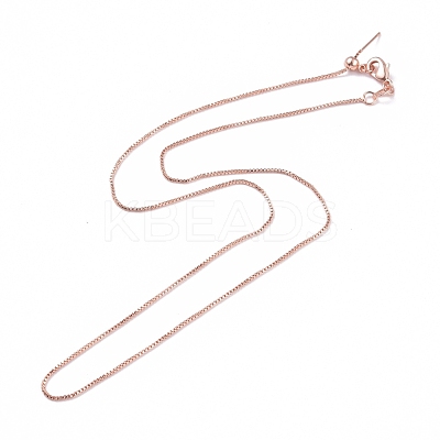 Brass Venetian Chain NJEW-E151-04RG-1