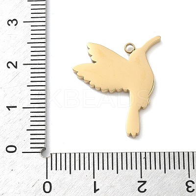 304 Stainless Steel Enamel Pendants LS-STAS-G374-01G-08-1