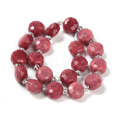 Natural Rhodonite Beads Strands G-B153-B10-1