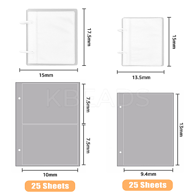 2 Sets 2 Styles 4/6 Inch PP Loose Leaf Photo Albums AJEW-FH0003-97-1
