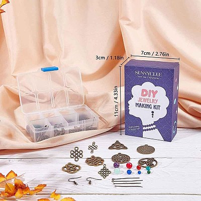 DIY Dangle Earring Making Kits DIY-SC0014-04AS-1