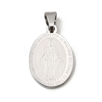 Non-Tarnish 304 Stainless Steel Pendants STAS-C102-09B-P-1