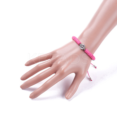 Adjustable Nylon Cord Braided Bead Bracelets BJEW-JB05103-02-1