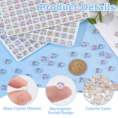 336Pcs Electroplate Glass Beads EGLA-WH0007-01C-1