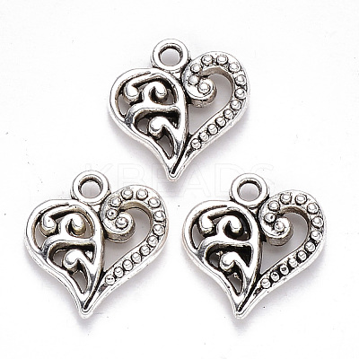 Tibetan Style Alloy Charms TIBEP-S319-084AS-RS-1