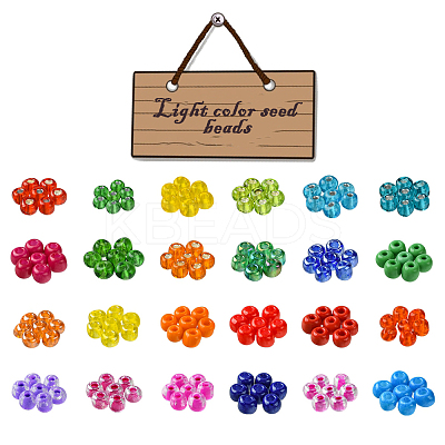 288G 24 Styles 6/0 Glass Seed Beads SEED-FS0001-26D-1