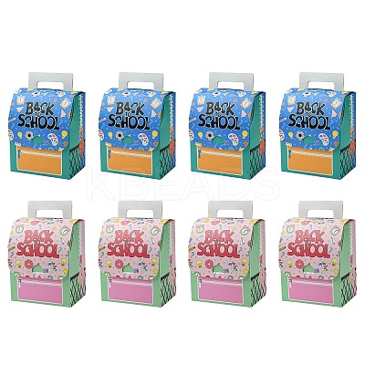 20Pcs 2 Colors Kraft Paper Cardboard Candy Storage Tote Boxes AJEW-CJ0001-59-1