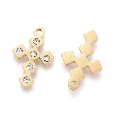 316 Surgical Stainless Steel Tiny Cross Charms STAS-F256-020G-1