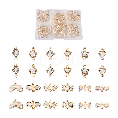 Alloy Rhinestone Crystal Links Connectors PALLOY-TA0002-26LG-1