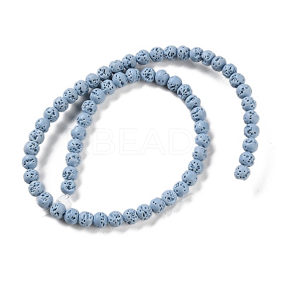 Synthetic Lava Rock Dyed Beads Strands G-H311-08A-06-1