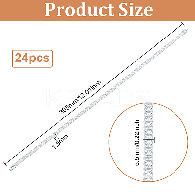 Steel Spiral Boning Corset Strips LS-DIY-WH0304-591B-1