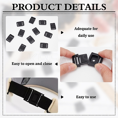 30Pcs Release Plastic Buckles DIY-BC0013-83-1