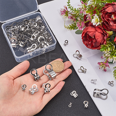 84pcs 7 styles U-Shaped 304 Stainless Steel Clasp STAS-SC0009-13-1